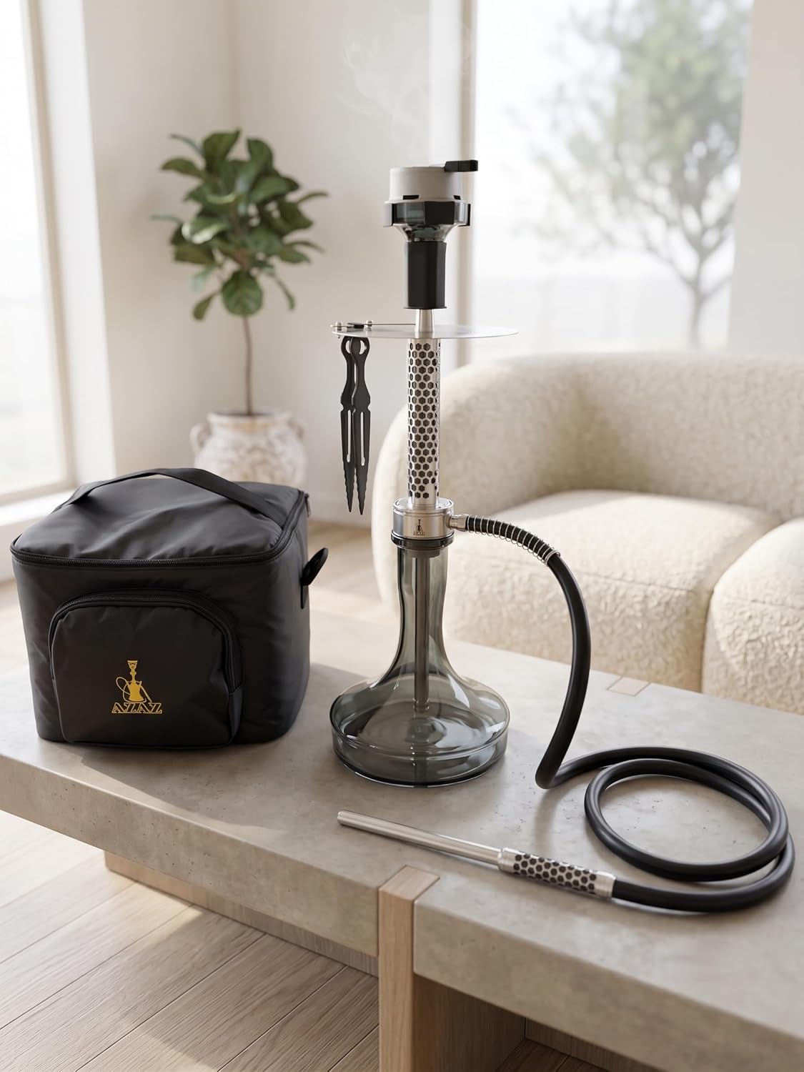AZAZ Kronos hookah set with accessories