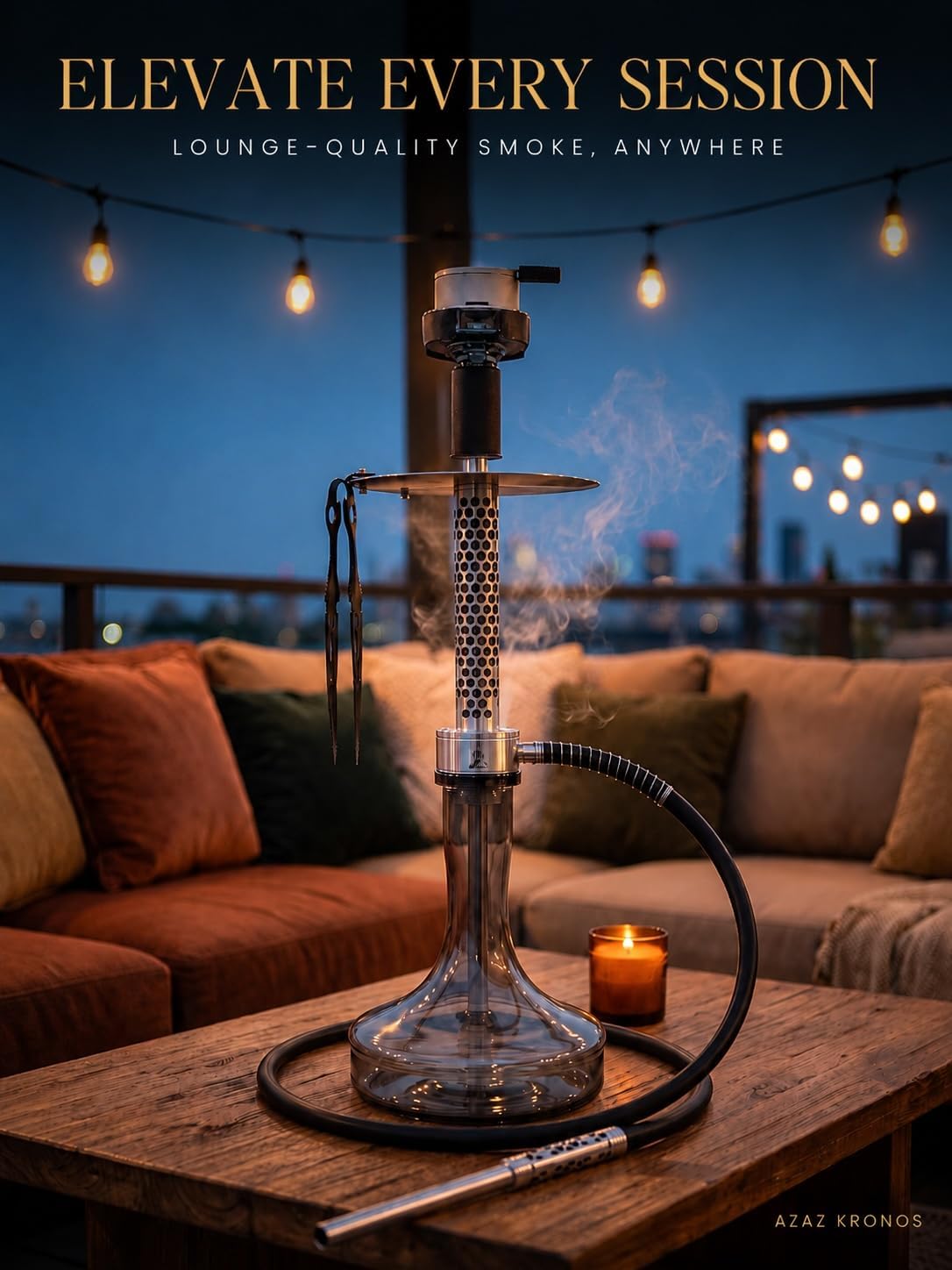 AZAZ Kronos hookah detail