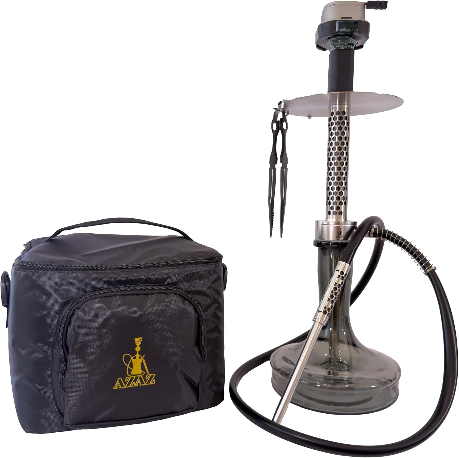 AZAZ Kronos 24-inch Russian-style hookah with stainless steel stem